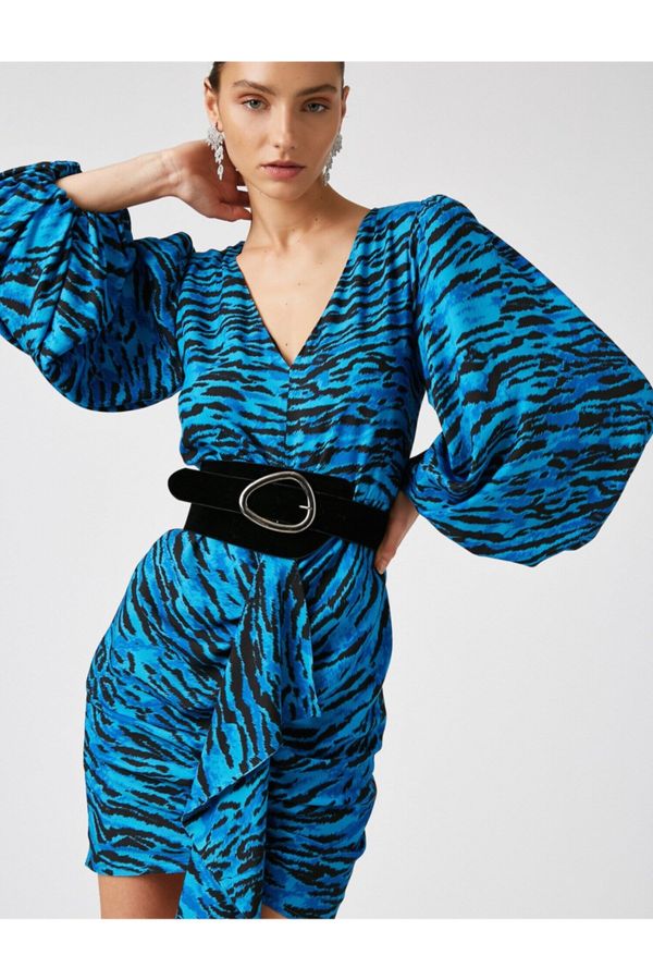 Koton Koton вискоза жилетка мини рокля