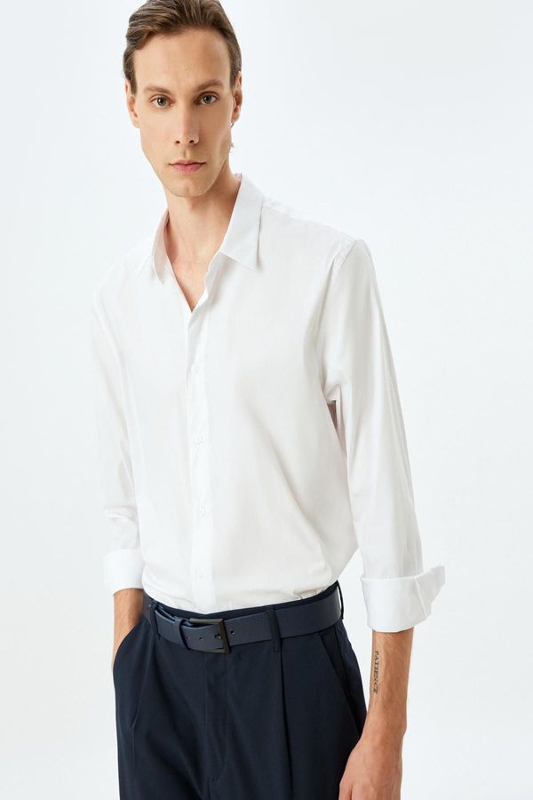 Koton Koton White Men's Shirt