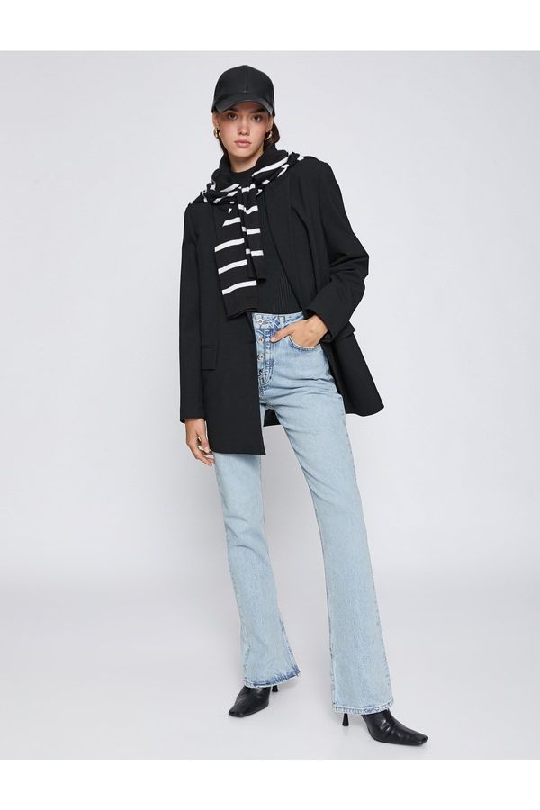 Koton Koton Wide Leg Jeans Slim Fit - Викториански тънки дънки