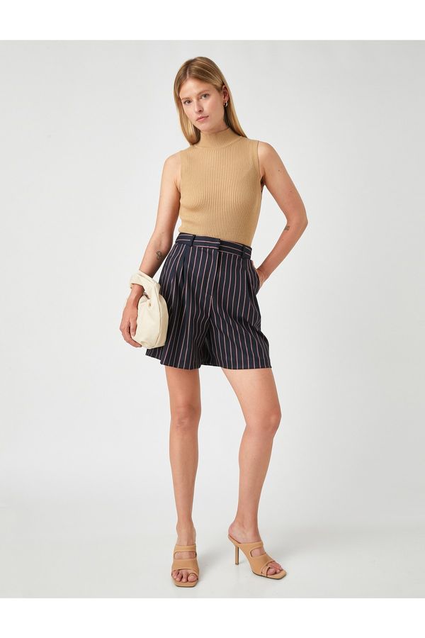 Koton Koton Wide Leg Shorts with Pockets