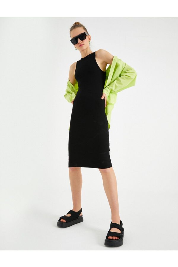 Koton Koton Women's Barbell Neck Midi Dress 2saloon80018k