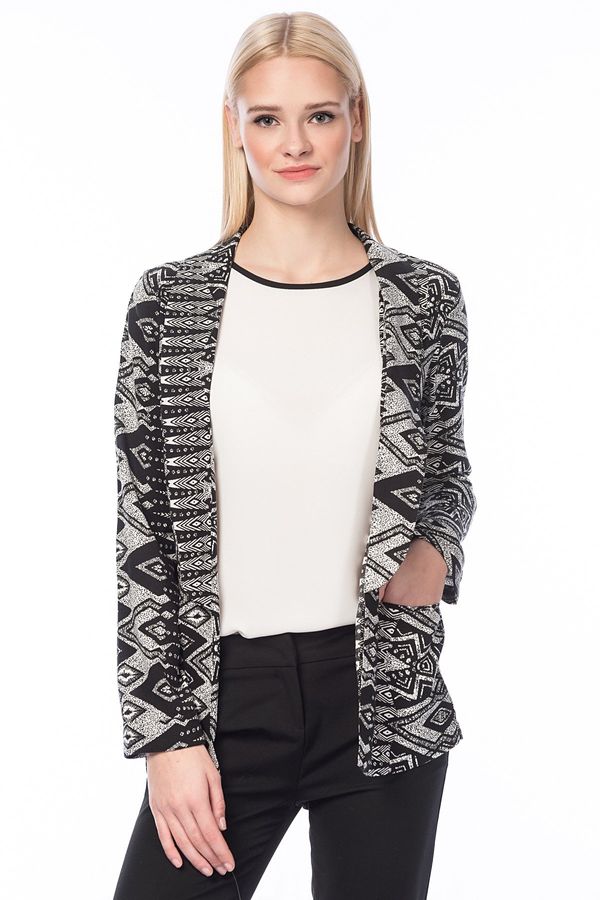 Koton Koton Women's Black Patterned Kimono & Kaftan