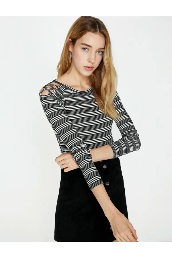Koton Koton Women's Black T-Shirt