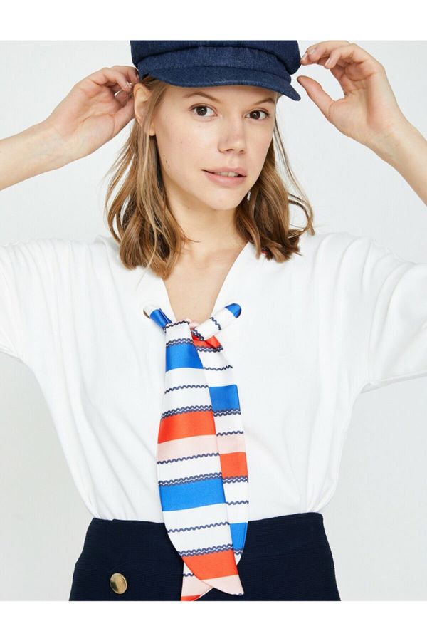 Koton Koton Women's Ecru Collar Detailed Blouse