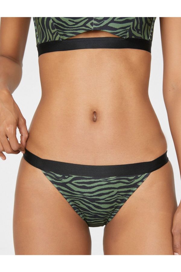 Koton Koton Zebra Patterned Bikini Bottoms