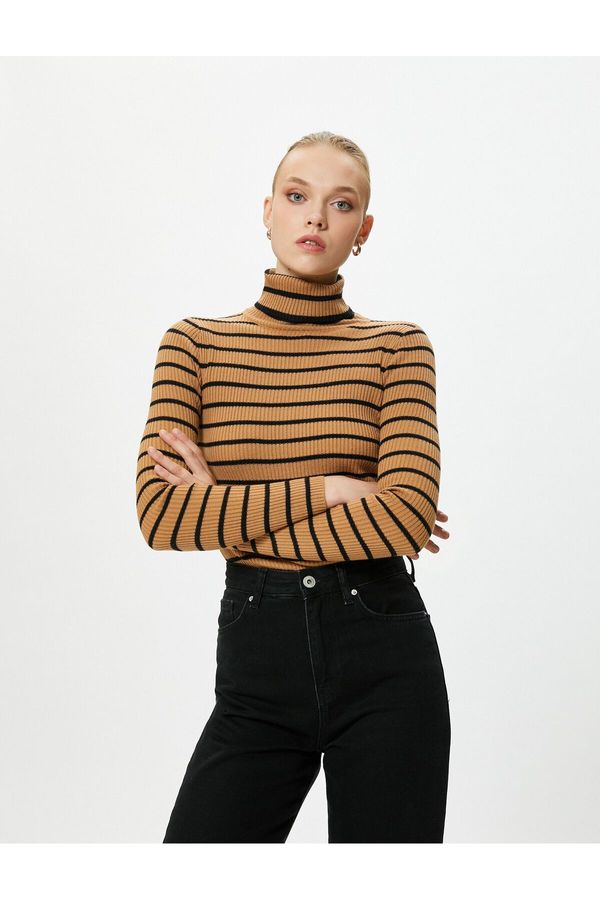 Koton Koton жените камила коса шарени пуловер