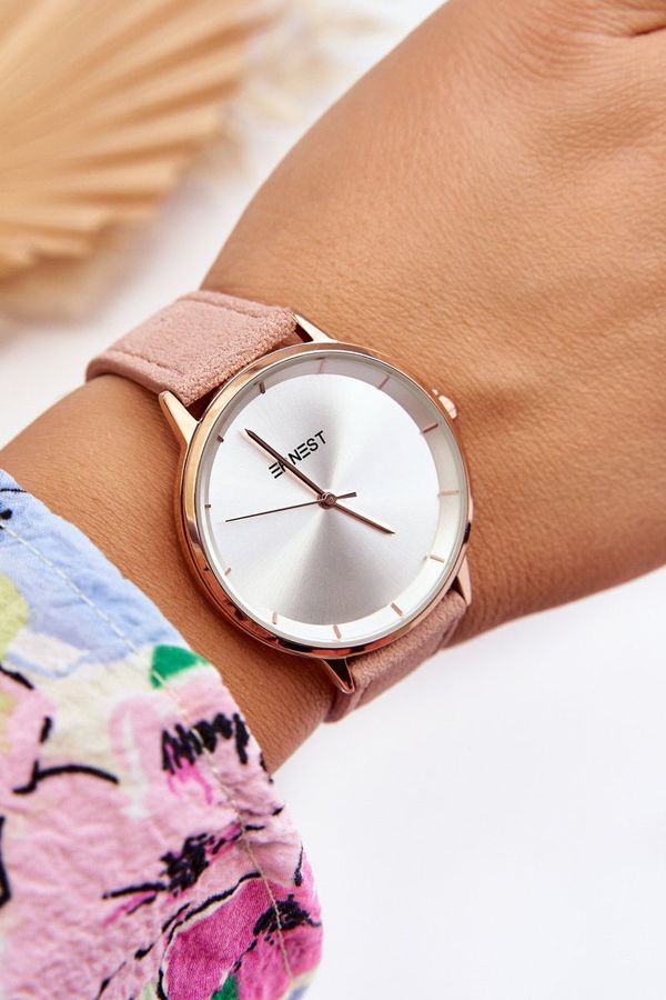 Ernest Кожен аналогов часовник Ernest 94193 Розов