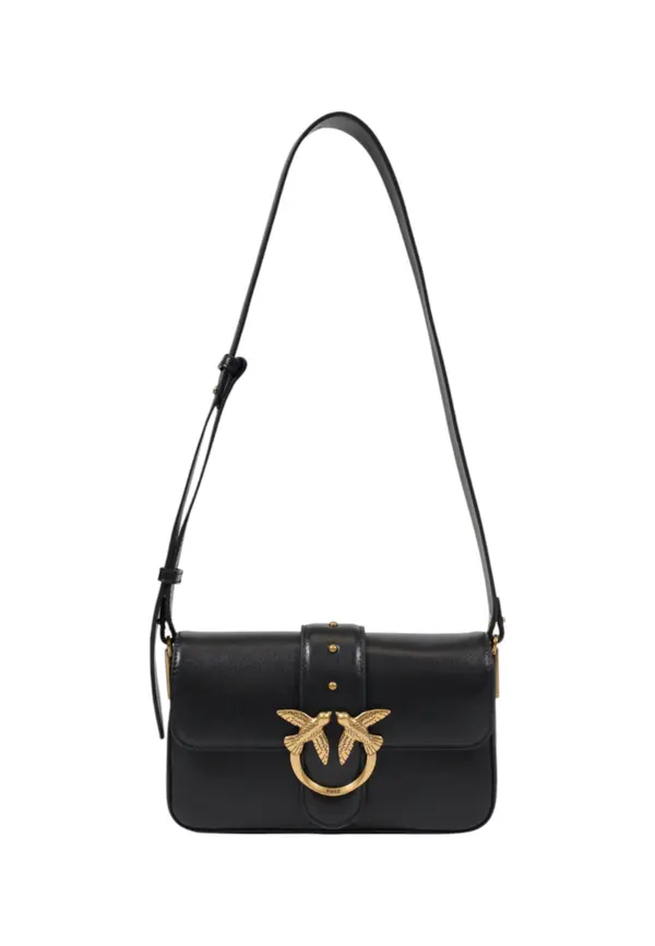 Pinko Кожена чанта през рамо Pinko