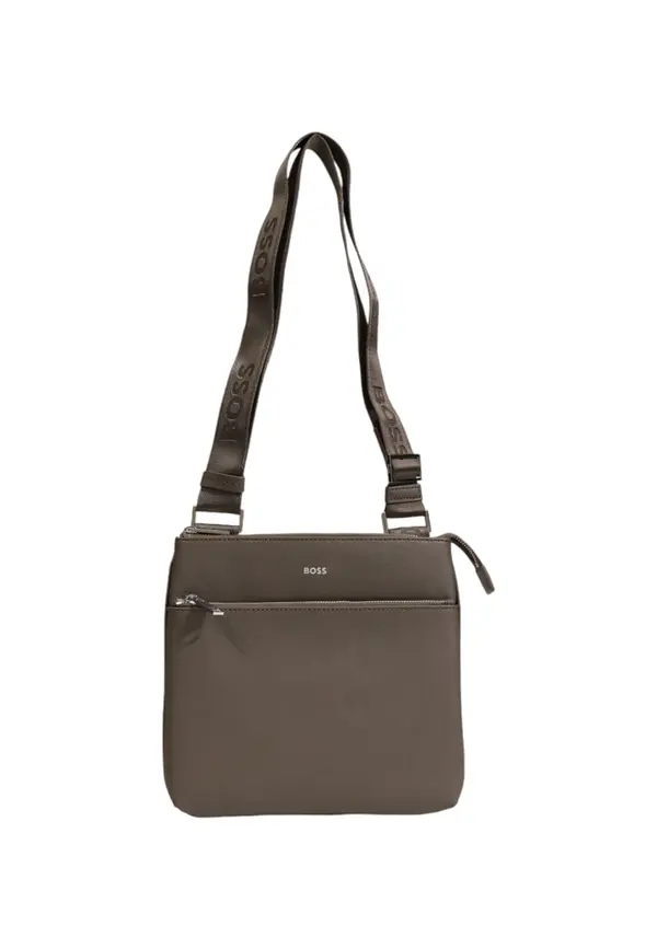 Boss Кожена чанта за рамо Boss