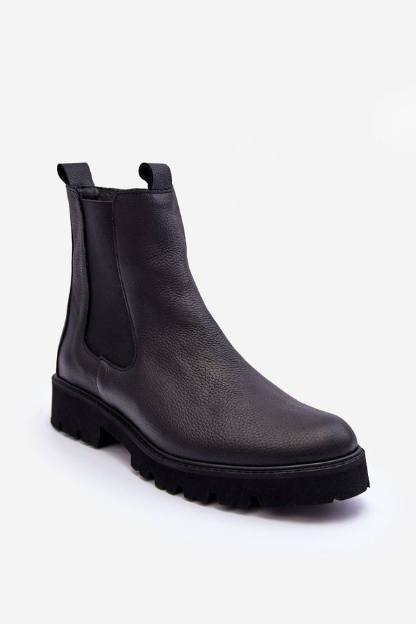 Nicole Кожени ботуши черни Nicole 2672