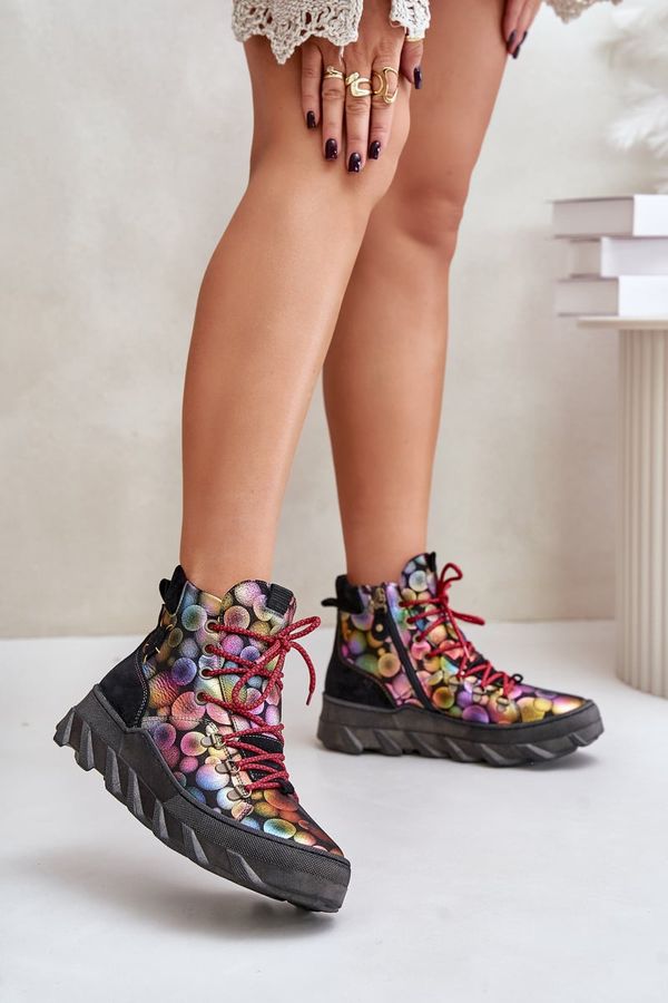 Maciejka Кожени Дамски Уютни Боти Maciejka