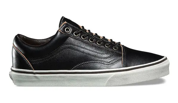Vans Кожени маратонки Vans Old Skool, черни