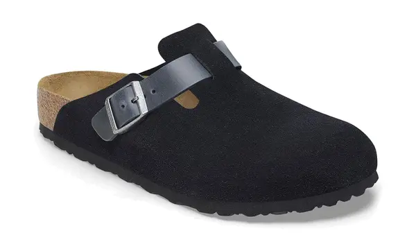 Birkenstock Кожени сандали Birkenstock Boston сини