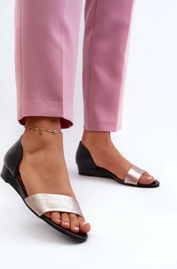 Maciejka Кожени сандали Maciejka 1971-65 черни