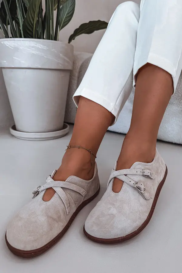 Zazoo Кожени велурени мокасини Zazoo N1271