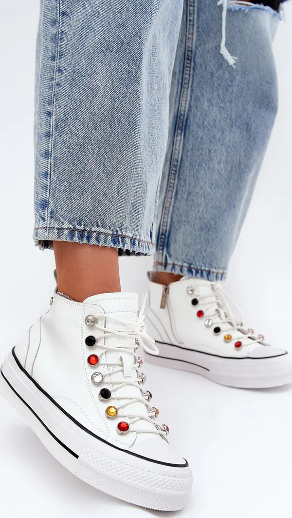 GOE Кожени Високи Маратонки За Жени GOE