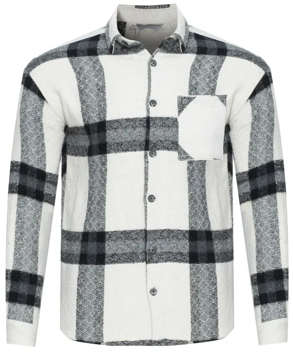 PLUS POSH Кожено яке PLUS POSH черно и кремаво