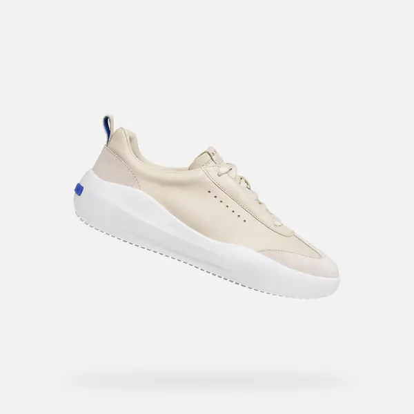 GEOX Кремави дамски маратонки Geox GXCP-02