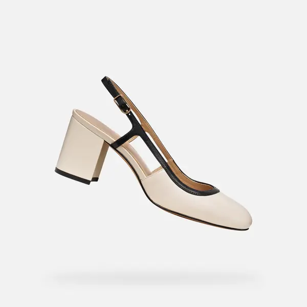 GEOX Кремави дамски обувки Geox Virnilisa 65