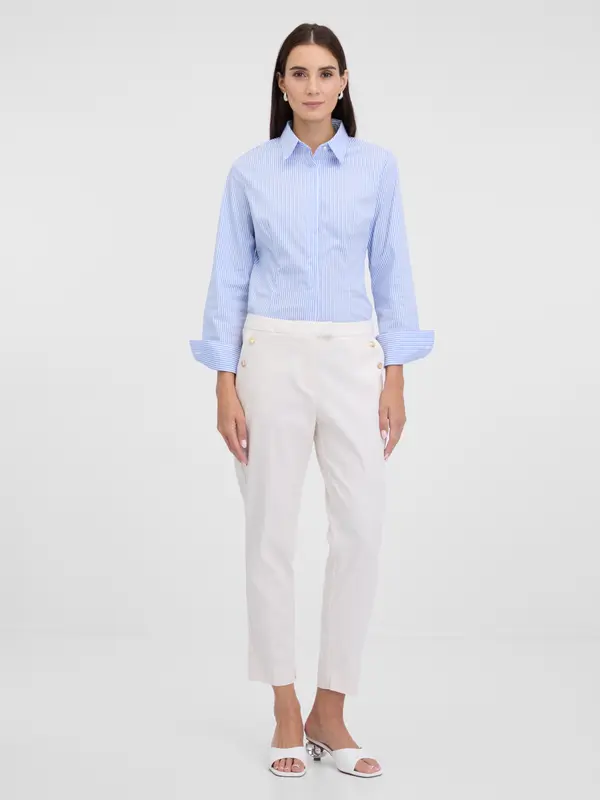 Orsay Кремави дамски панталони ORSAY