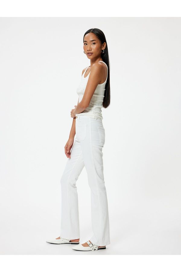 Koton Kt - Koton X Melis Ağazat - Spanish Leg Pocket Jeans