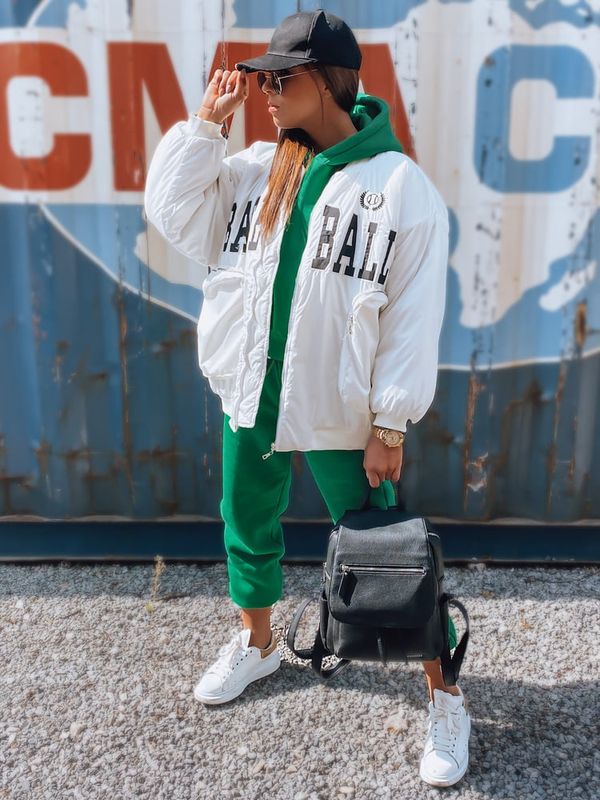 DStreet Kurtka damska bejsbolówka BASKET biała Dstreet