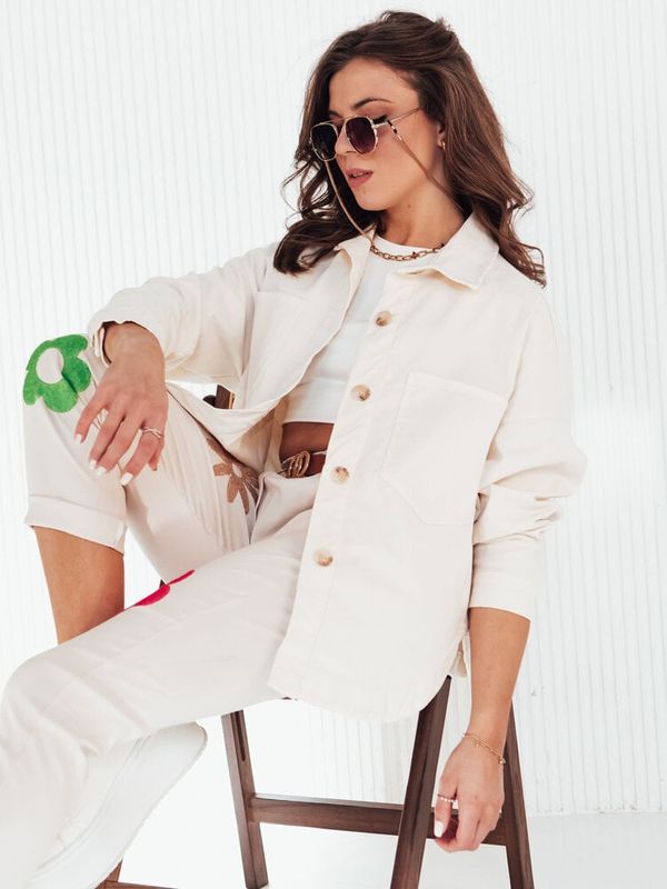 DStreet Kurtka damska DOSTA ecru Dstreet