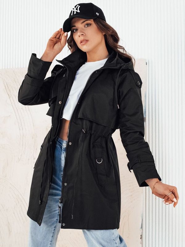 DStreet Kurtka damska parka BRENS czarna Dstreet