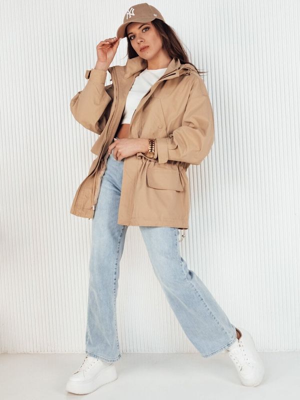 DStreet Kurtka damska parka MINESSA beżowa Dstreet