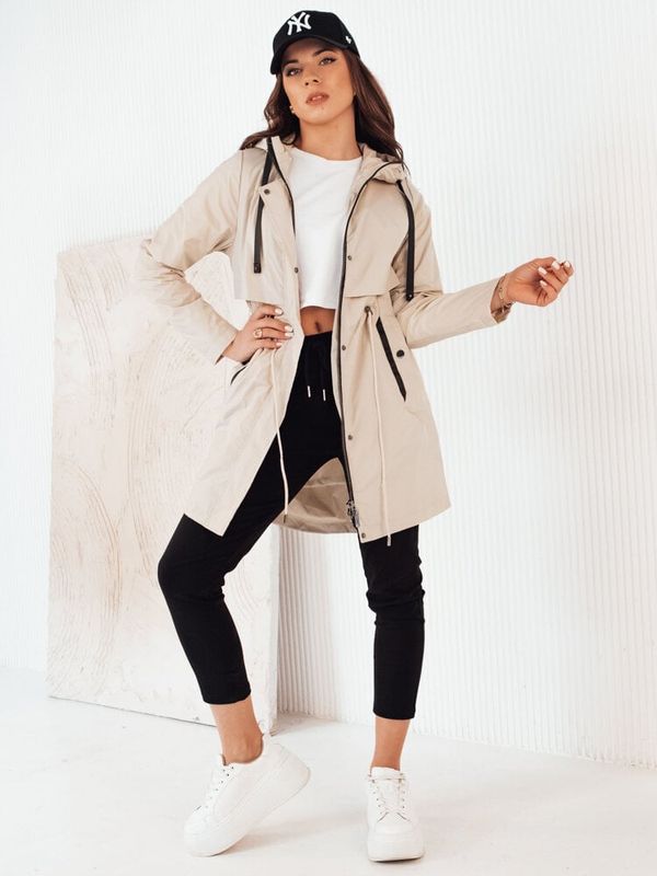 DStreet Kurtka damska parka PERTHA jasnobeżowa Dstreet