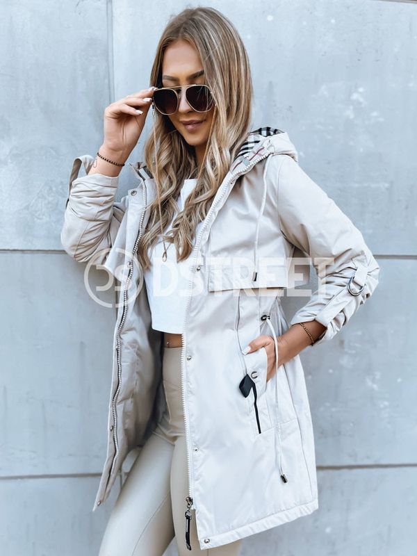 DStreet Kurtka damska parka STARK STYLE jasnobeżowa Dstreet
