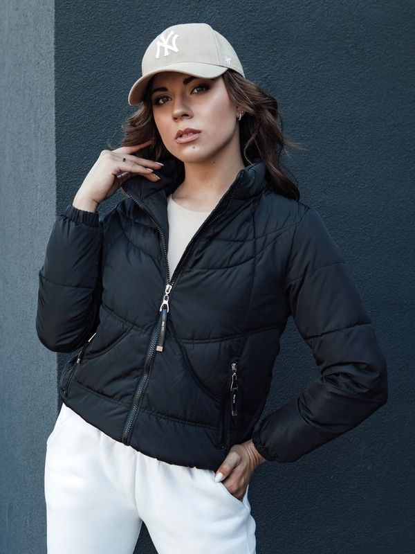 DStreet Kurtka damska pikowana ze stójką SALECA czarna Dstreet