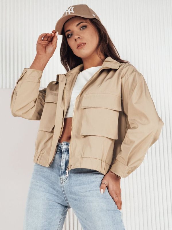 DStreet Kurtka damska przejściowa ISTAN ciemnobeżowa Dstreet