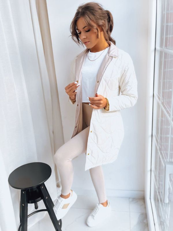 DStreet Kurtka damska przejściowa MITRA ecru Dstreet