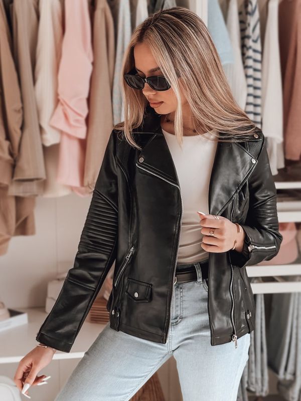 DStreet Kurtka damska przejściowa ramoneska BIKEROSS czarna Dstreet