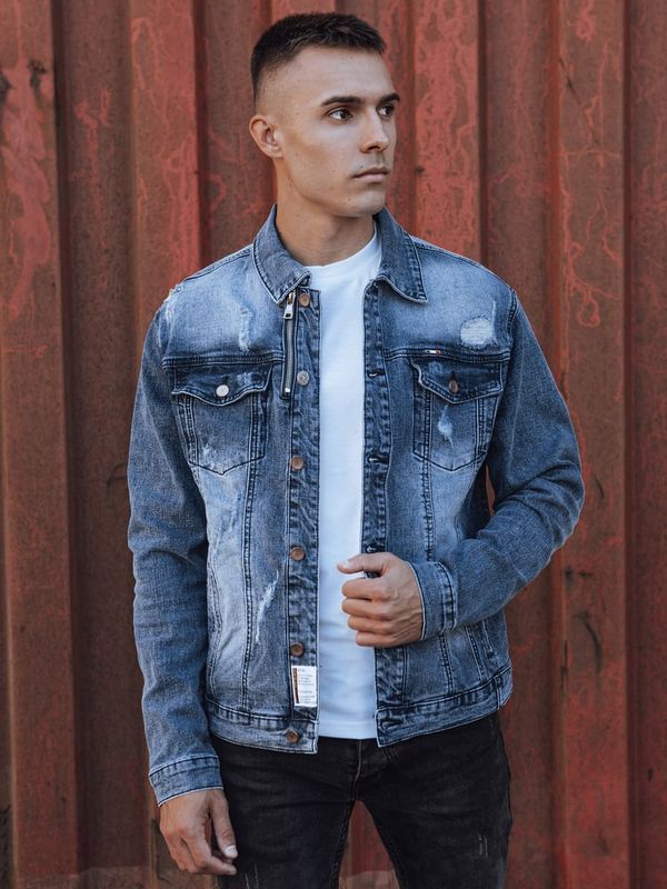 DStreet Kurtka męska jeansowa niebieska Dstreet
