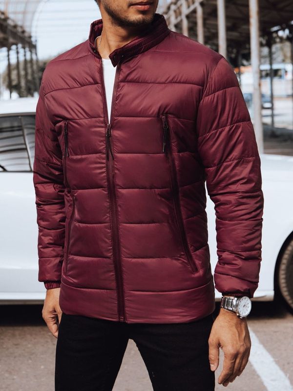 DStreet Kurtka męska pikowana bordowa Dstreet