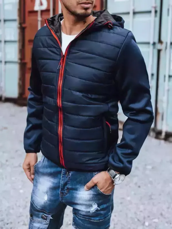 DStreet Kurtka męska przejściowa pikowana granatowa Dstreet