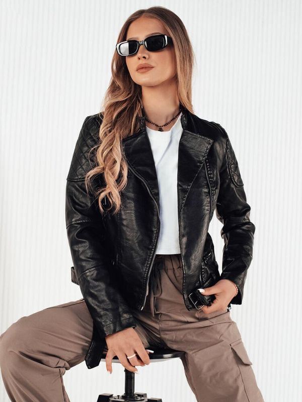 DStreet Kurtka skórzana damska ERIPA czarna Dstreet