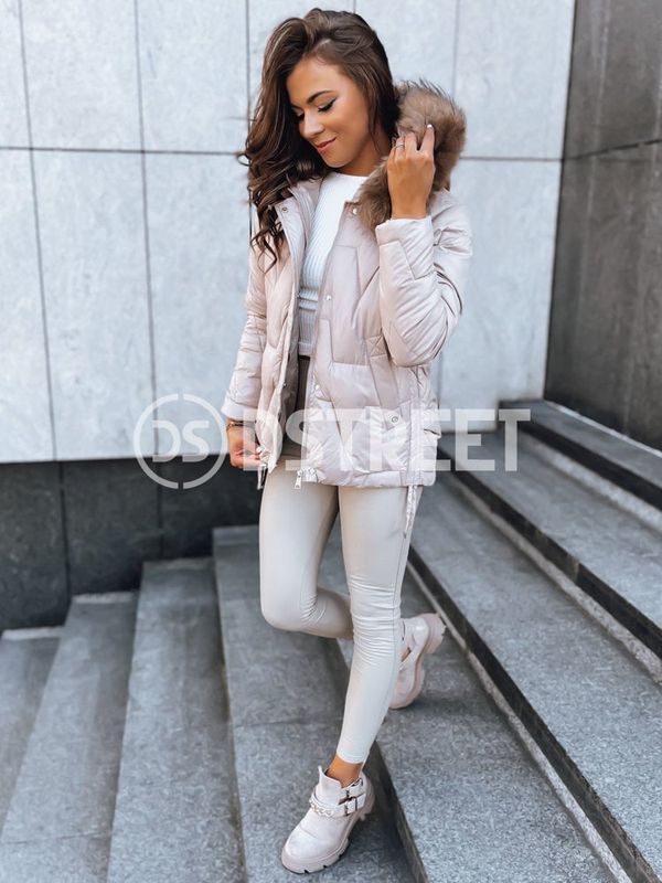 DStreet Kurtka zimowa damska SNOW beżowa Dstreet