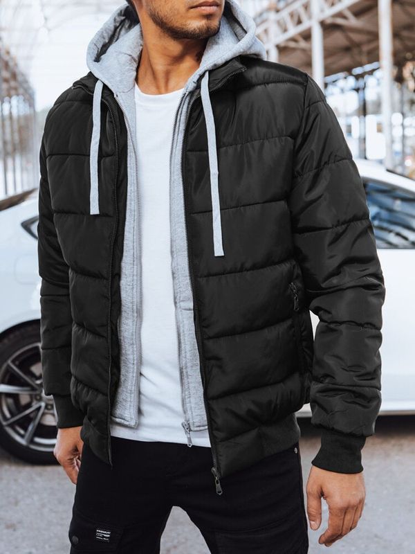 DStreet Kurtka zimowa męska pikowana czarna Dstreet