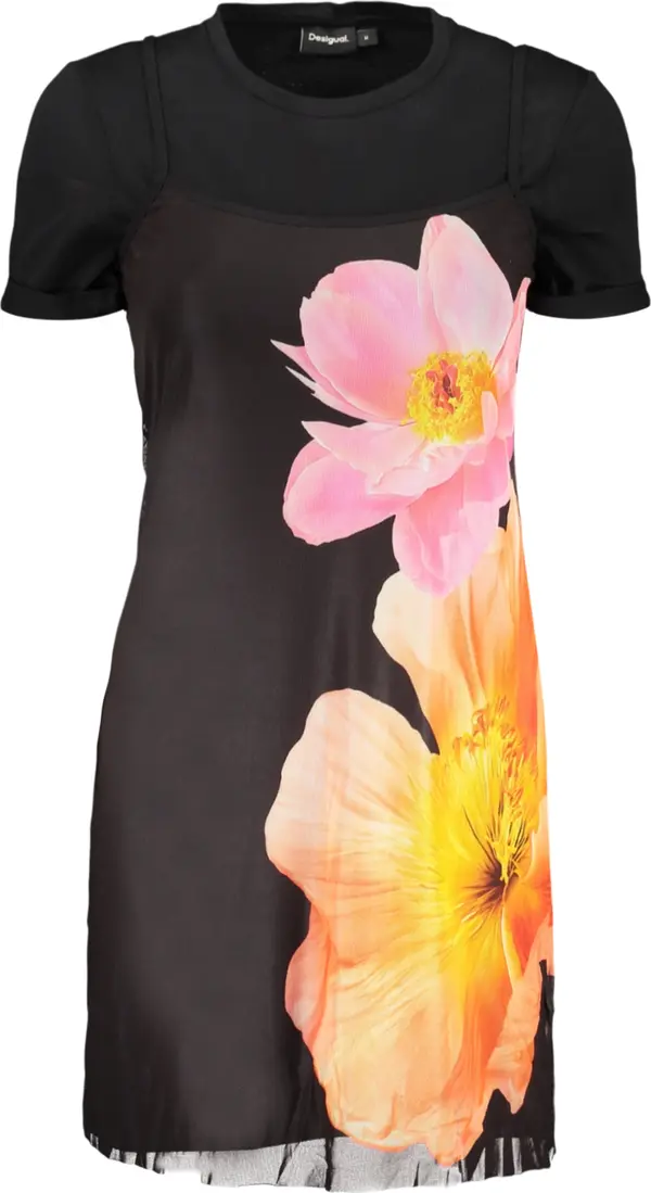 DESIGUAL Къса черна рокля Desigual