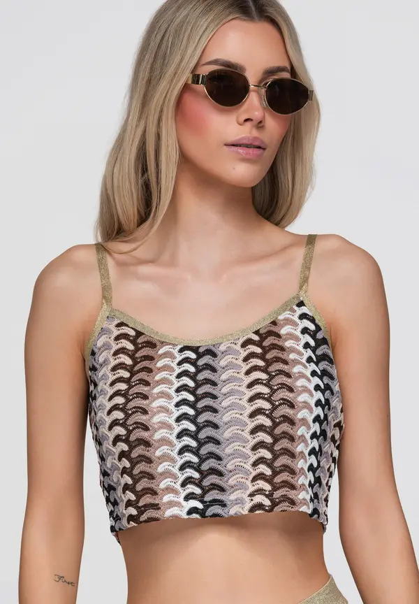 Ombre Къса дамска блуза Ombre