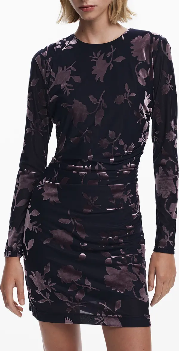 DESIGUAL Къса рокля с шарки Desigual