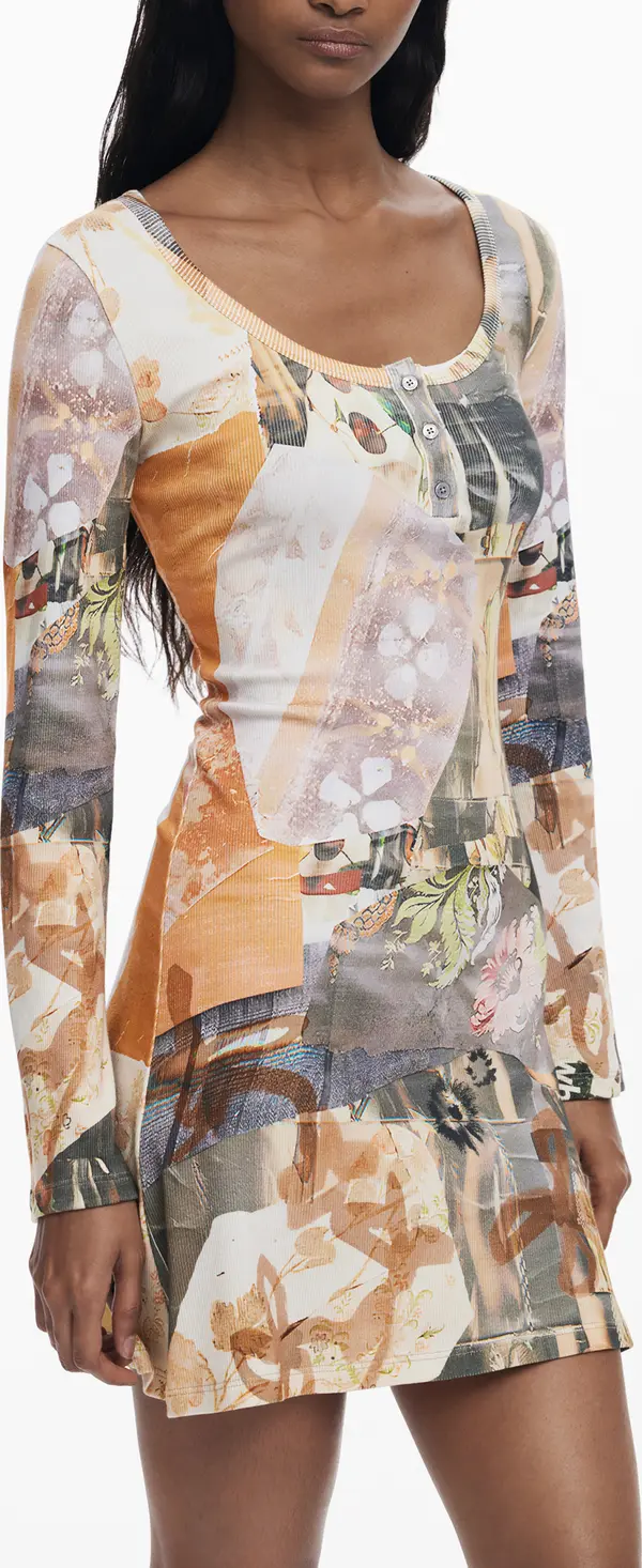 DESIGUAL Къса рокля с шарки Desigual