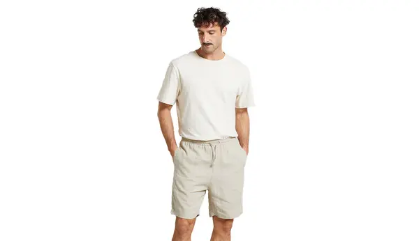 Dedicated Къси панталони Dedicated Vejle Linen Ecru