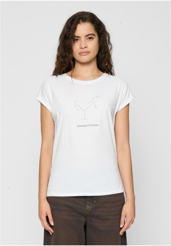 Mister Tee Ladies Cocktail O'Clock Tee white