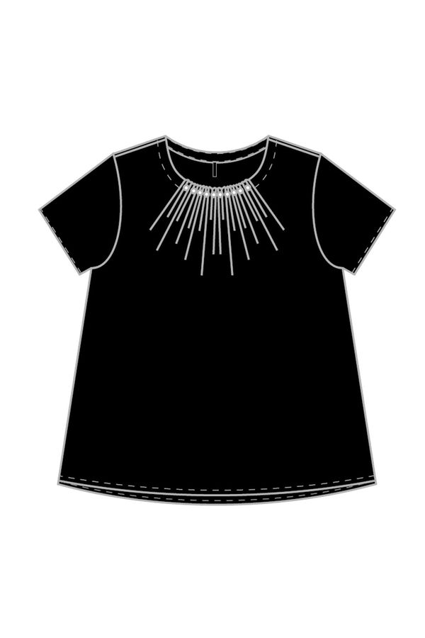 Moodo LADIES SHIRT L-KO-4028 BLACK