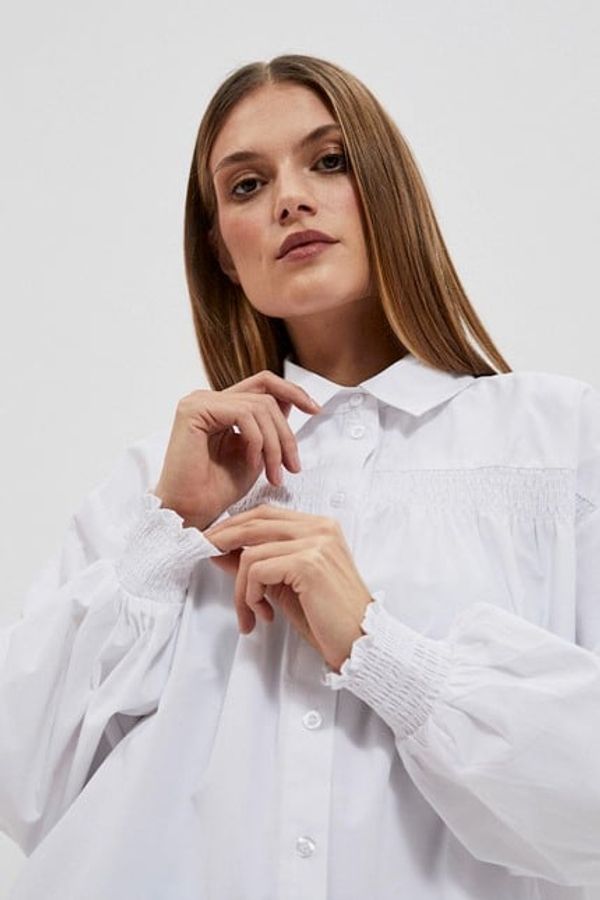 Moodo LADIES SHIRT L-KO-4056 WHITE