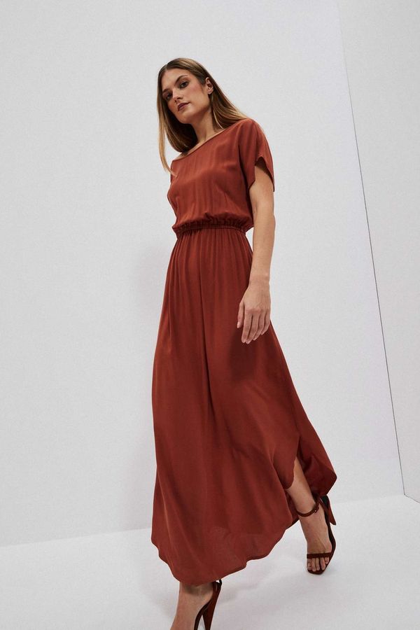Moodo LADY'S DRESS L-SU-4011 BROWN